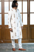 Off White Embroidered Kurta With Pant